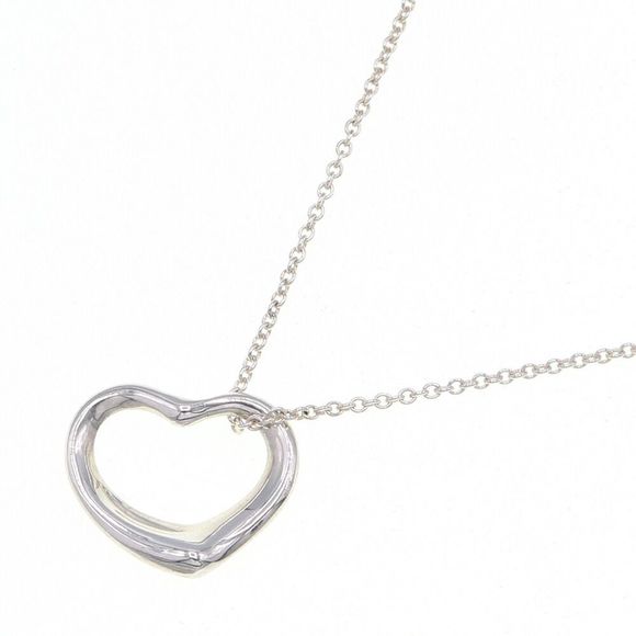 Tiffany Elsa Peretti Open Heart Silver Necklace - Picture 1 of 4